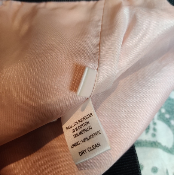 Ann Taylor Loft Pale Pink Embossed Skirt Size 6 - Picture 7 of 14